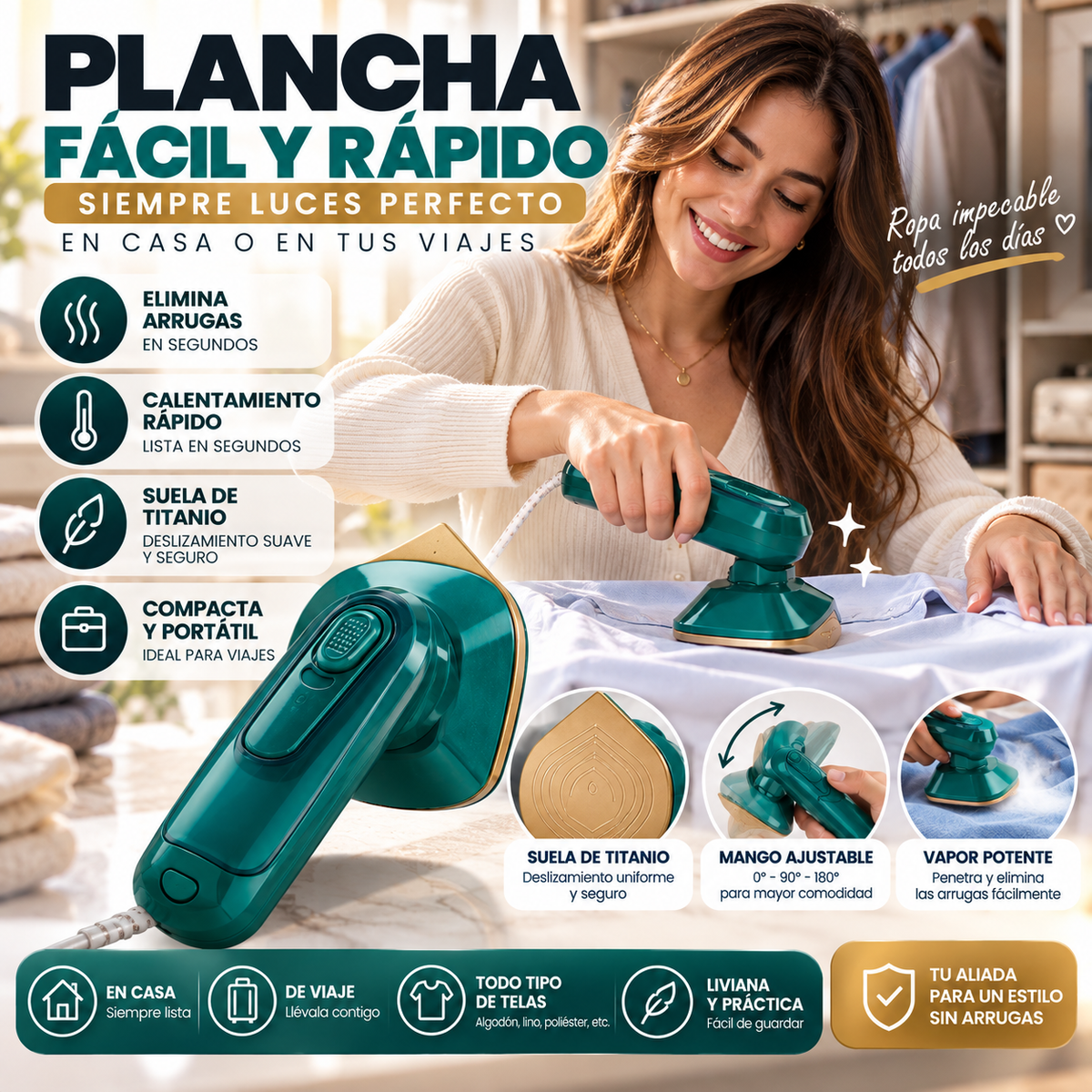 Mini plancha A VAPOR! + ENVÍO GRATIS