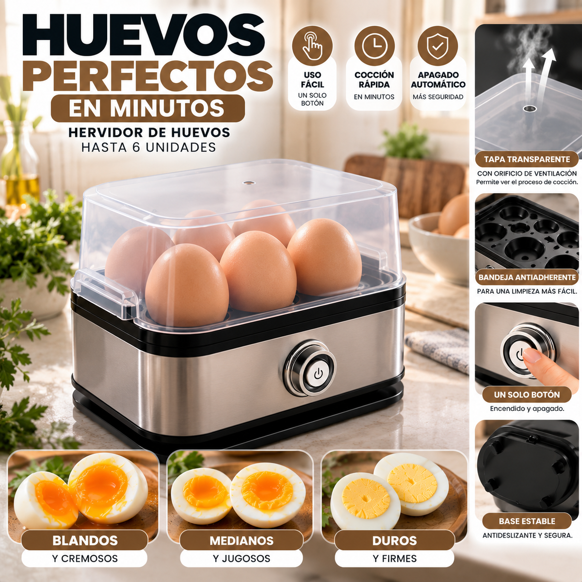 Hervidor de Huevos Eléctrico+ ENVÍO GRATIS