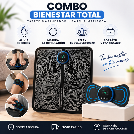 ¡COMBO!  Tapete Y Masajeador Mariposa 2En1: ENVÍO GRATIS