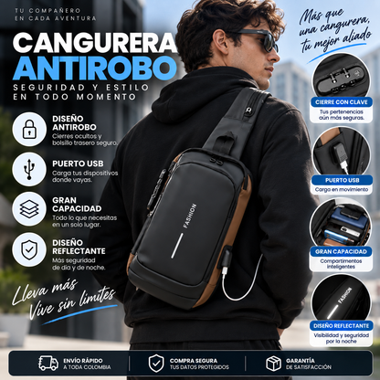 Canguro PREMIUM Antirobo con Clave: ENVÍO GRATIS