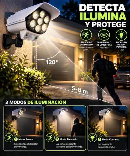 Lámpara Solar LED con Sensor de Movimiento + Envío Gratis