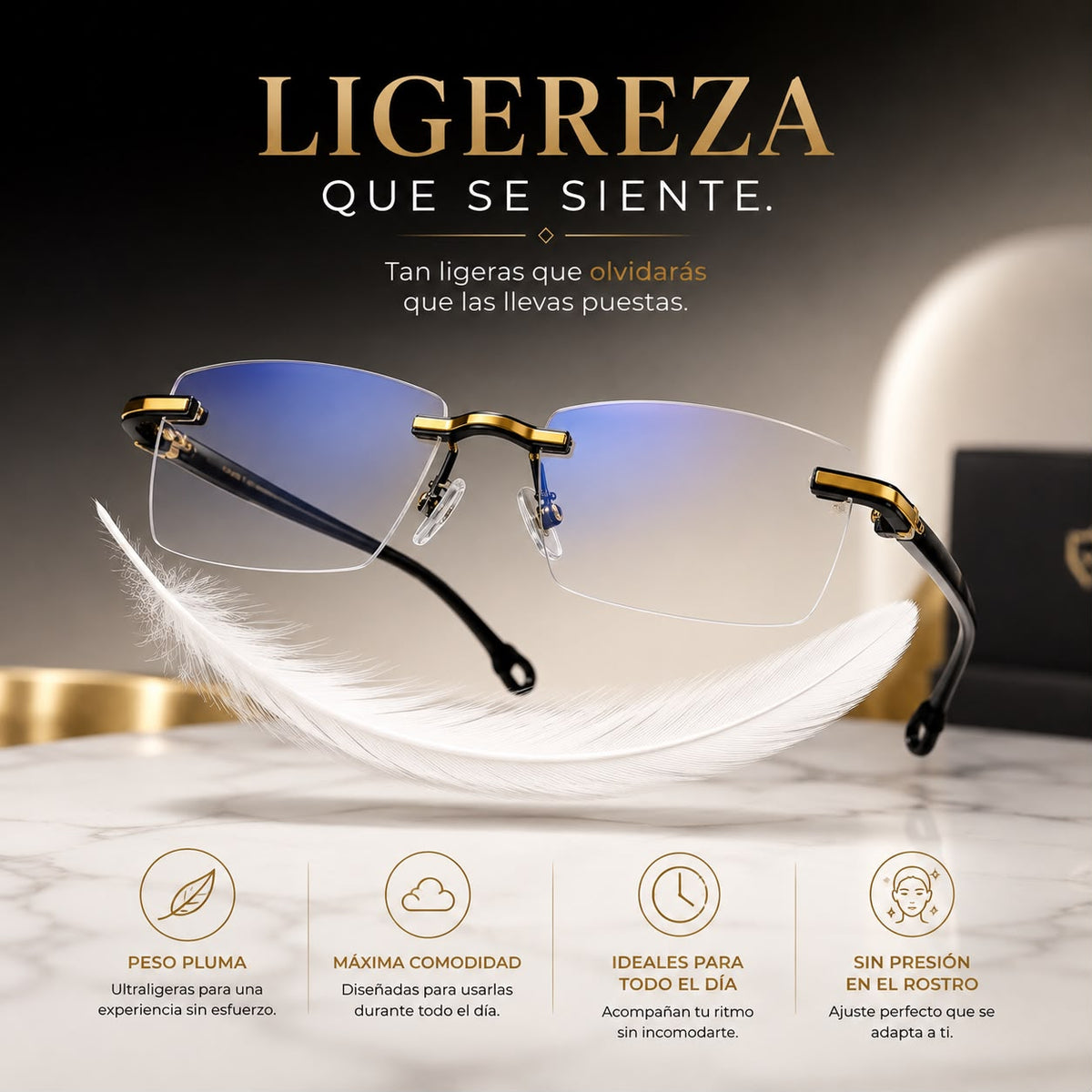 Gafas de Lectura Premium sin Montura con Protección UV + Envío Gratis