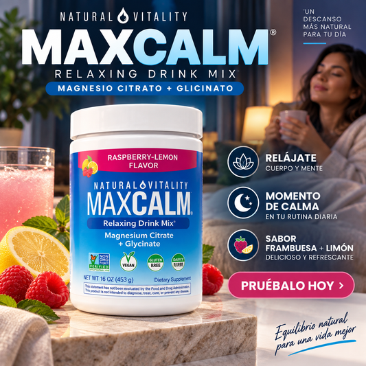 MAXCALM® – Magnesio Citrato + Glicinato: ENVÍO GRATIS
